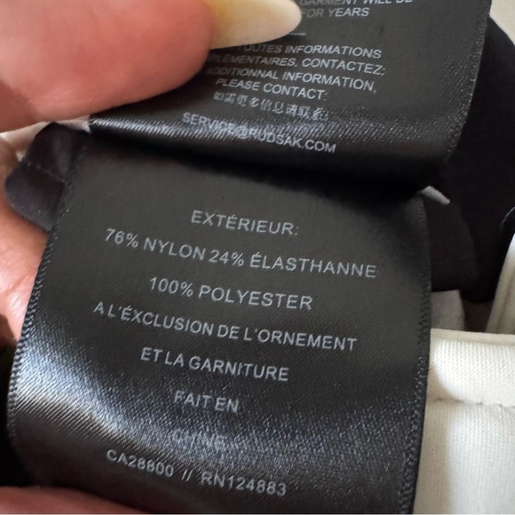 Rudsak limited edition messa ski pant with logo straps in cream white size S - Picture 14 of 16